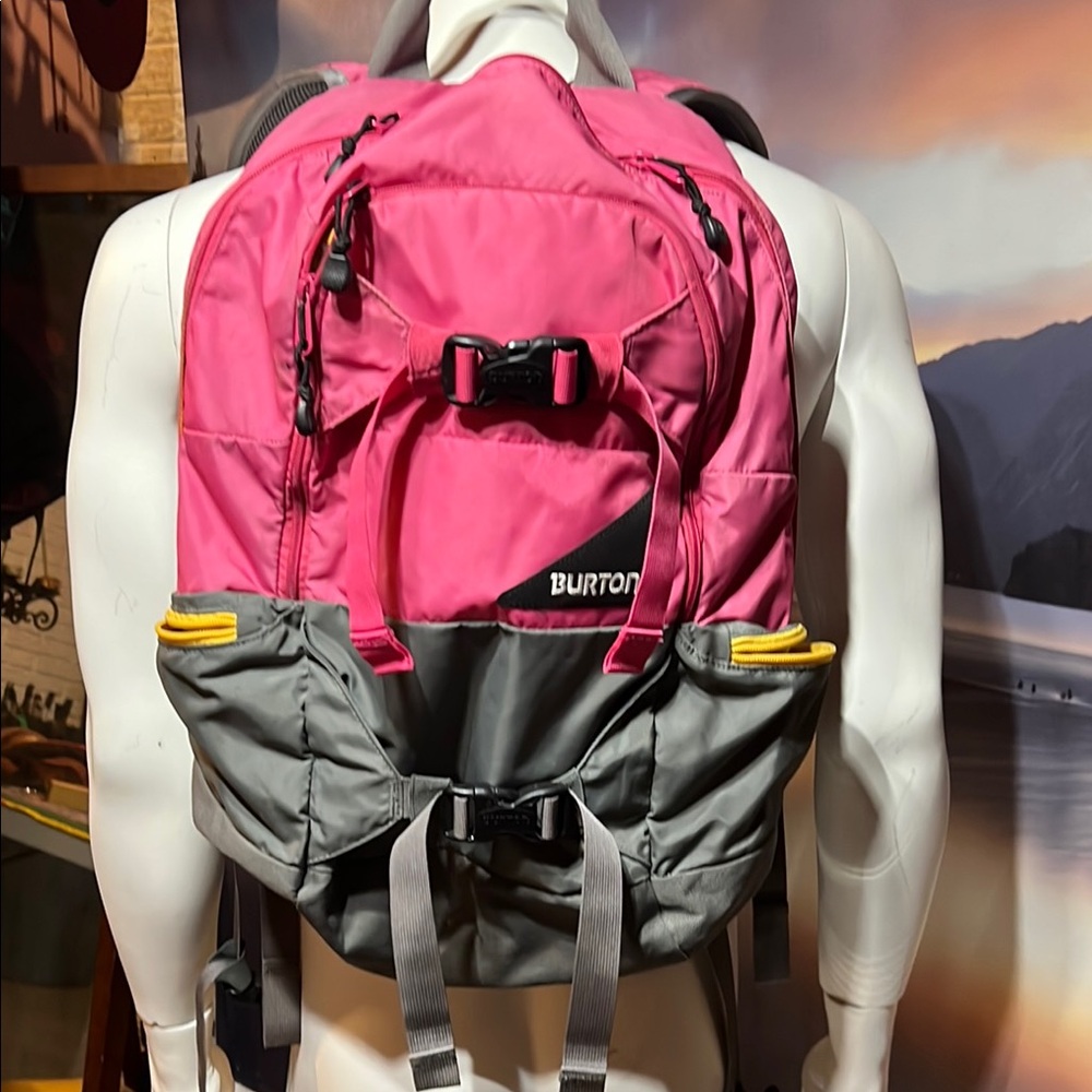 Burton Vibrant Pink and Gray Backpack